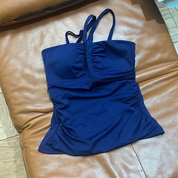 NWT Boden swim 🏊‍♀️ Blue Tankini Top . V neck . Corsica . Sz.12. C23 - Picture 9 of 10
